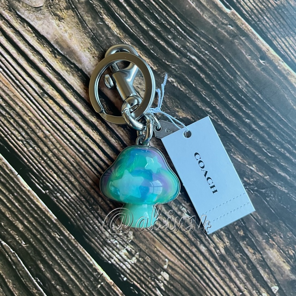 NWT Coach Coachtopia Mushroom Bag Charm - Picture 3 of 3